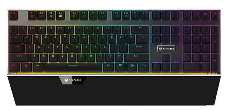 雷柏V720全彩背光游戏机械键盘399上市 