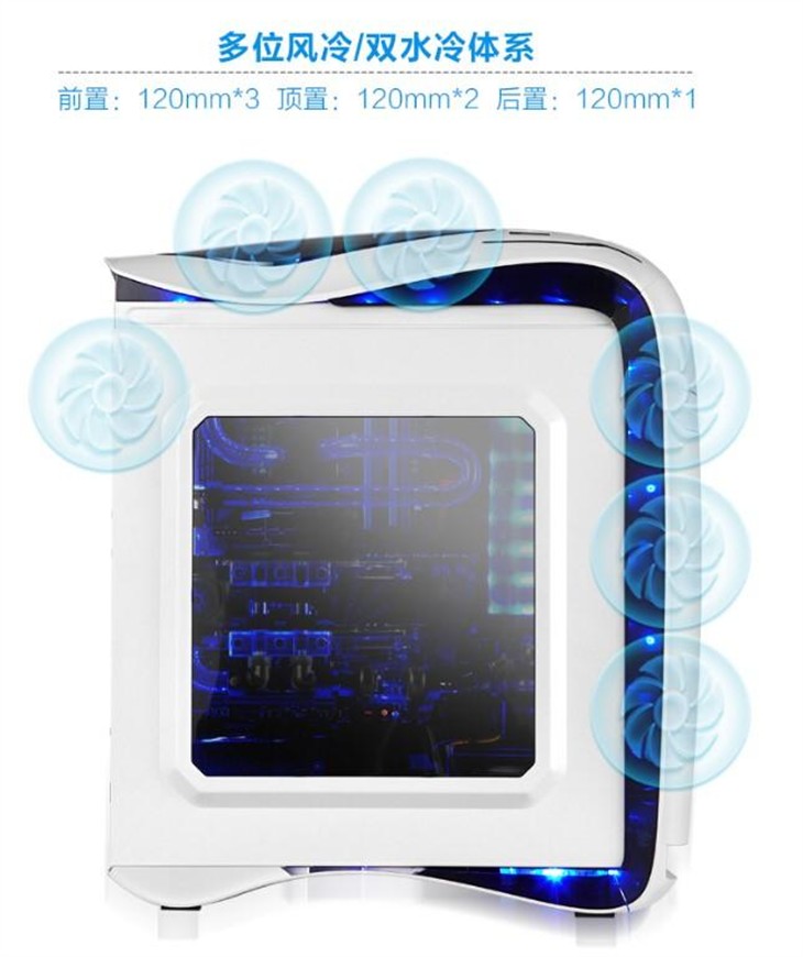 何为电竞水冷箱? 金河田超越2简析 