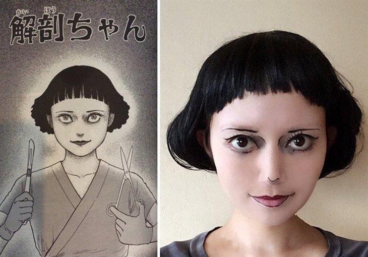 超强日本Cosplayer拍出恐怖漫画女角色 