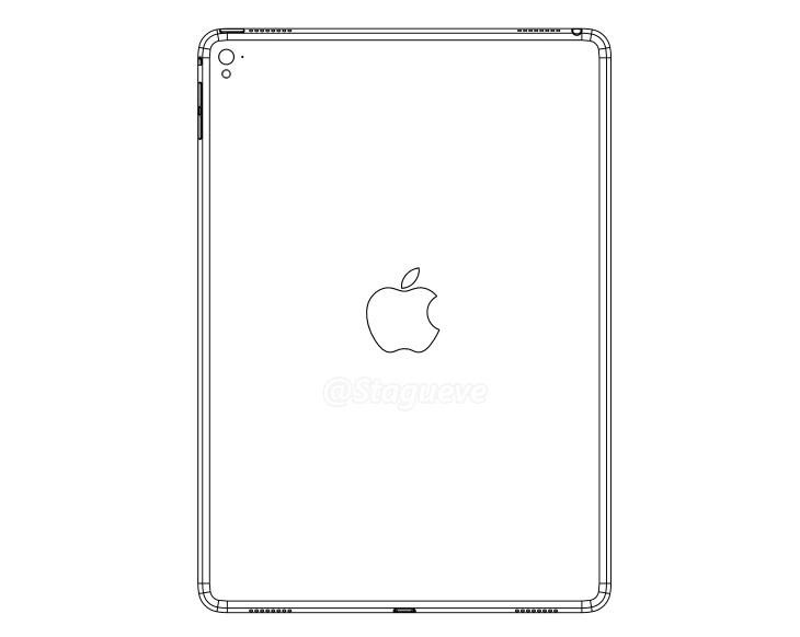 四个扬声器 iPad Air 3外形设计图纸曝光 