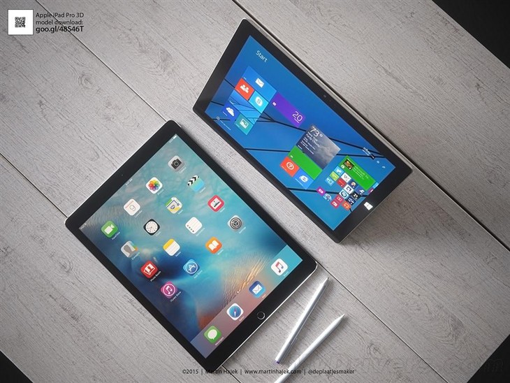 iPad Pro上季度销量超过所有Surface平板 