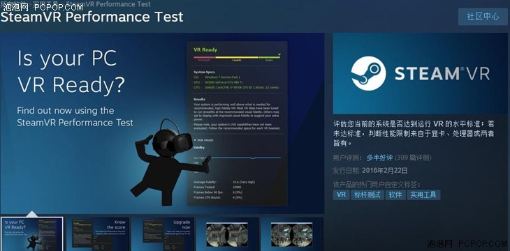 爱游戏ayx官方，你的PC能玩爽VR吗？Steam VR性能测试工具出炉