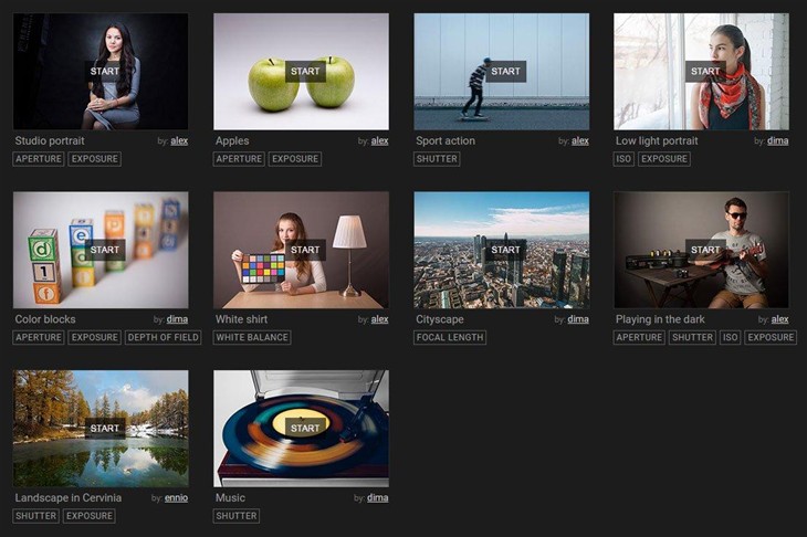 Photoskop官网 提供免费互动摄影教程 