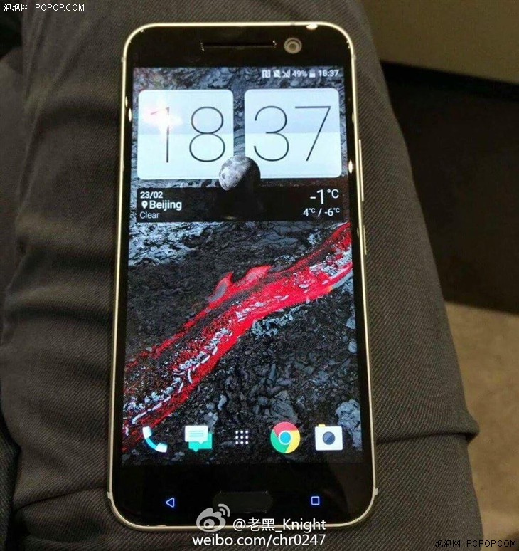 HTC 10真机照片曝光 配置涨了下巴没了 