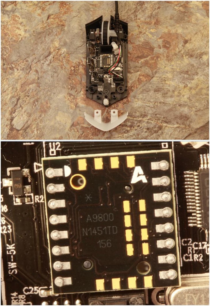 雷柏V310电竞级激光游戏鼠标拆解评测 