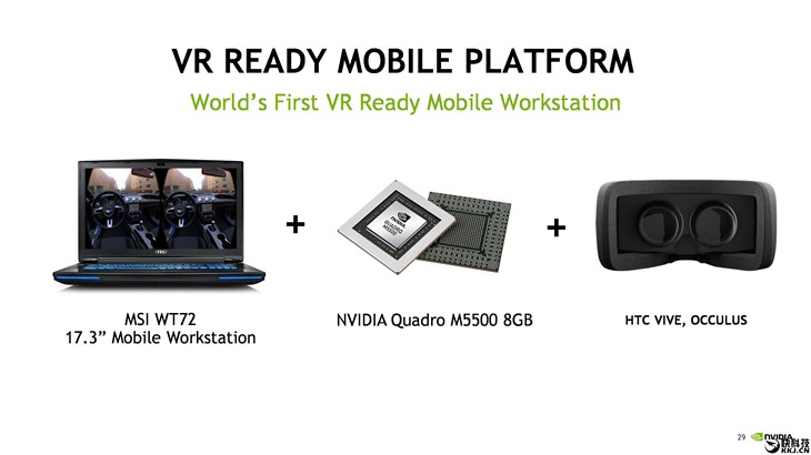 NVIDIA发布Quadro M5500M：笔记本也能完美VR了 