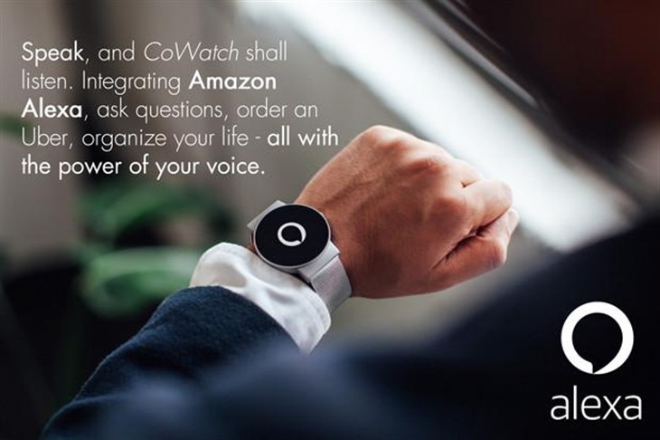 CoWatch智能手表内置亚马逊的语音助手 