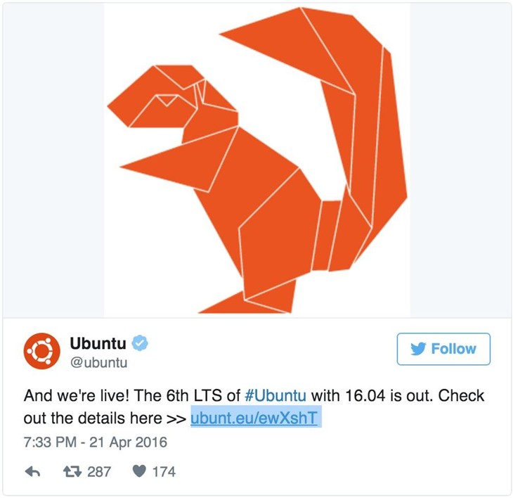 更新有不少 Ubuntu 16.04 LTS正式发布