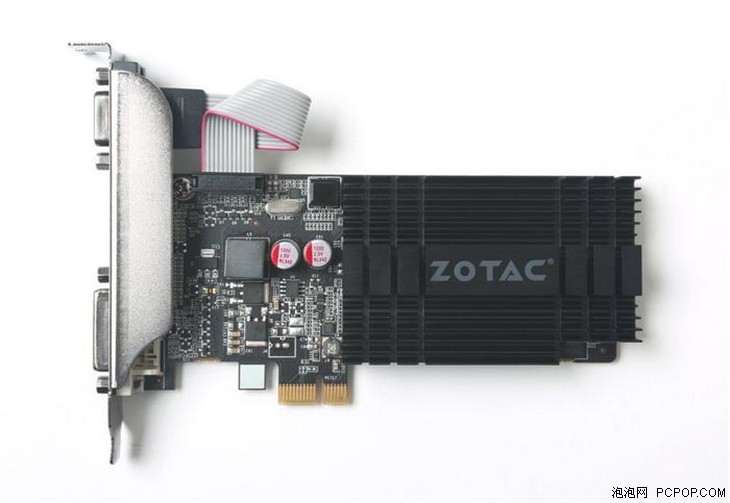 索泰推出的GT 710显卡用PCI-E x1接口 