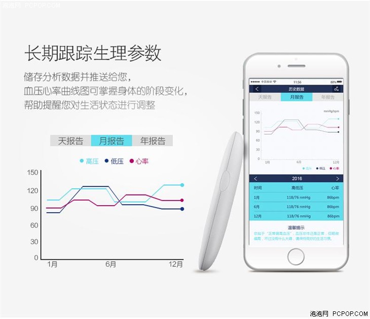 一个手指测血压 幻响便携智能血压仪上市 