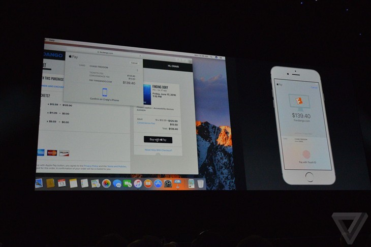 新OS X叫MacOS：Siri助阵/支持Apple Pay 