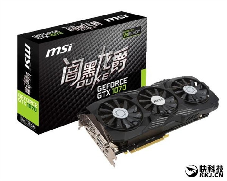 良心：微星发布暗黑龙爵GTX 1080/1070 