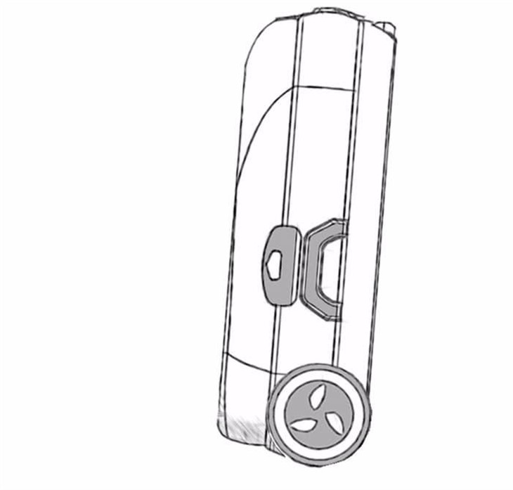 可自动跟随的类赛格威折叠滑板行李箱 