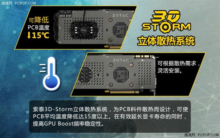 五热管散热 索泰GTX1080-8GD5X至尊PLUS 