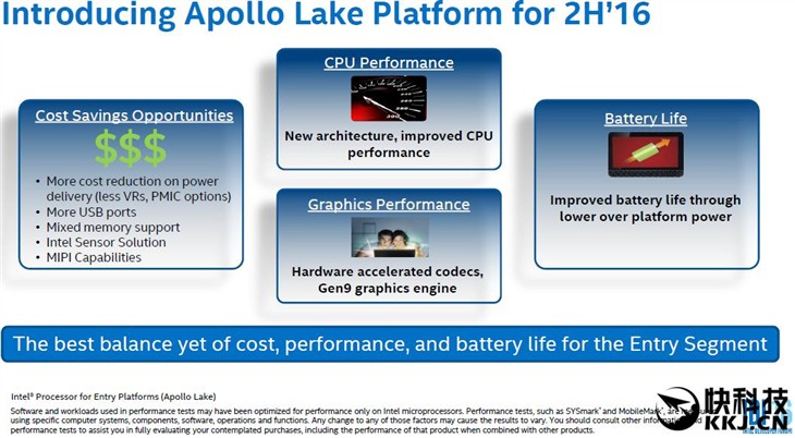 Intel发布Apollo Lake：奔腾赛扬再战 