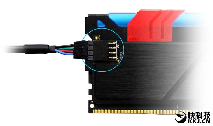花式DDR4：RGB“光源污染” 外接4Pin 