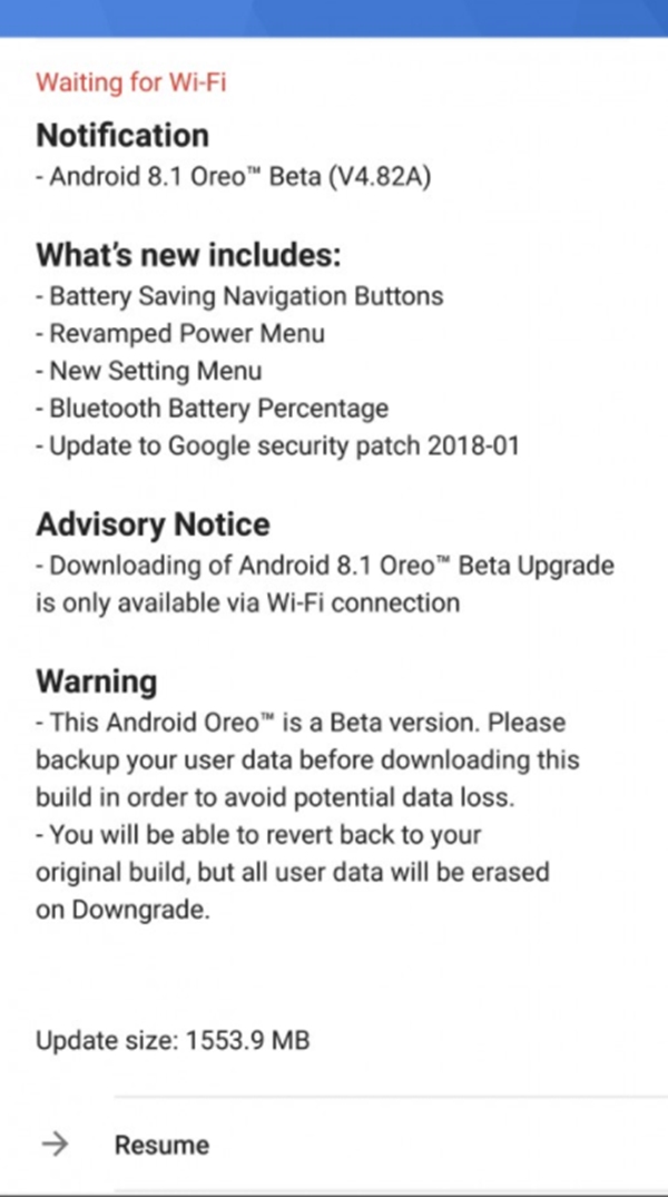 诺基亚8获得安卓8.1更新:支持蓝牙设备电量显