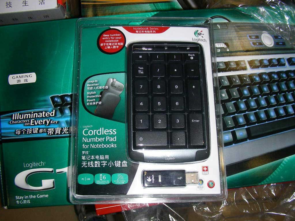 罗技笔记本电脑用无线数字小键盘键盘原图 高