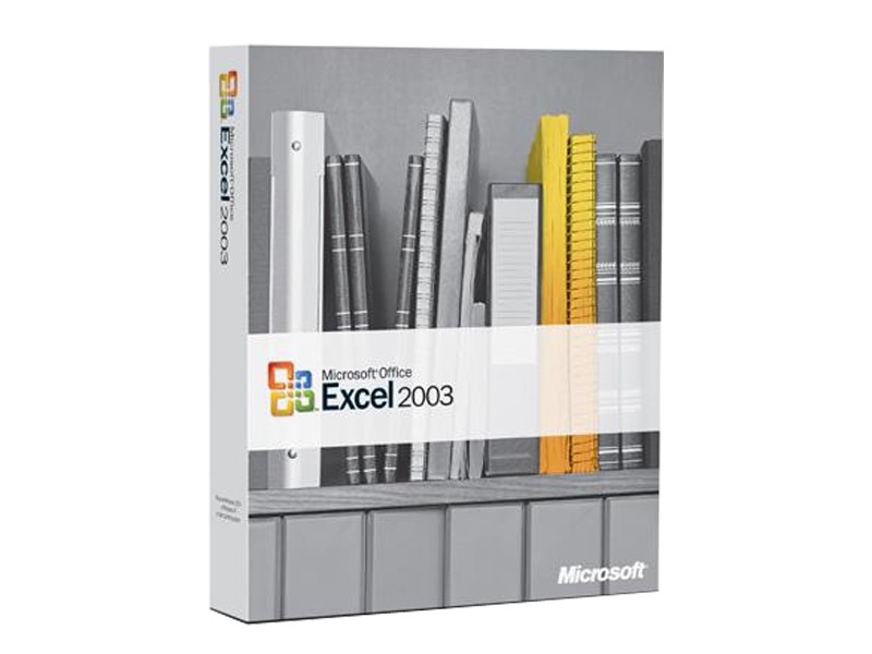 微软Excel 2003(标准版)办公软件原图 高清图片