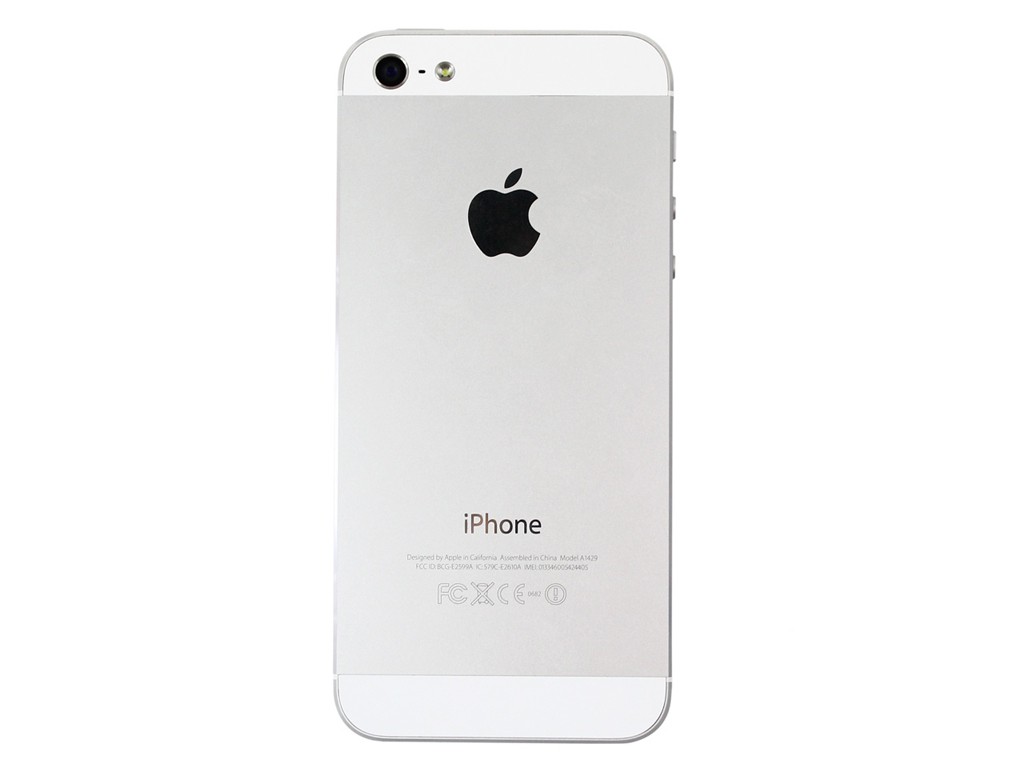 苹果iphone5 32g电信3g手机(黑色)cdma2000/cdma非合约机背面图片