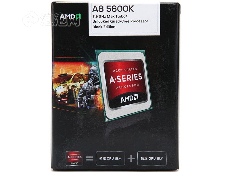 AMD APU系列四核 A8-5600K 盒装CPU(Sock