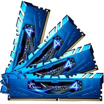 芝奇 Ripjaws 4 DDR4 2400 16G(4G×4条)台式机内存(F4-2400C15Q-16GRB)内存 