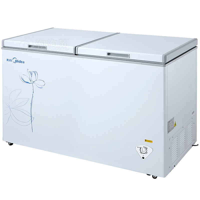 美的bd/bc-353dkpm 353升 变频节能冷柜卧式双顶开门冰柜商用 32kg大