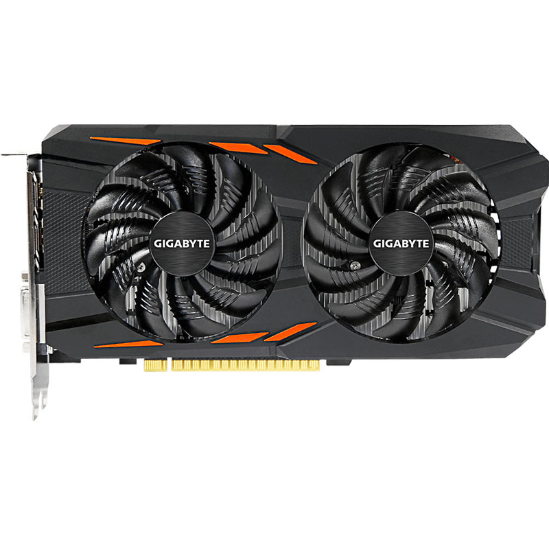 技嘉gtx1050ti wf2oc 1328-1442mhz/7008mhz 4g/128bit gddr5显卡图片