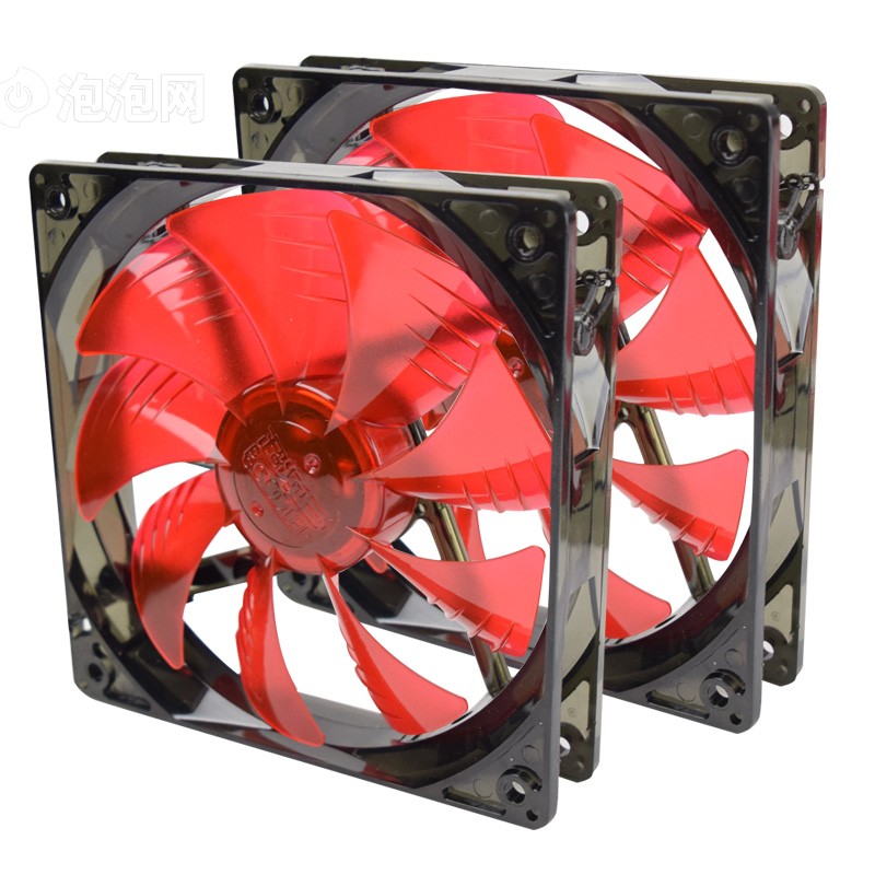 cpu水冷散热器 (多平台/12cm*2/一体式水冷/led红光智能风扇/cpu风扇