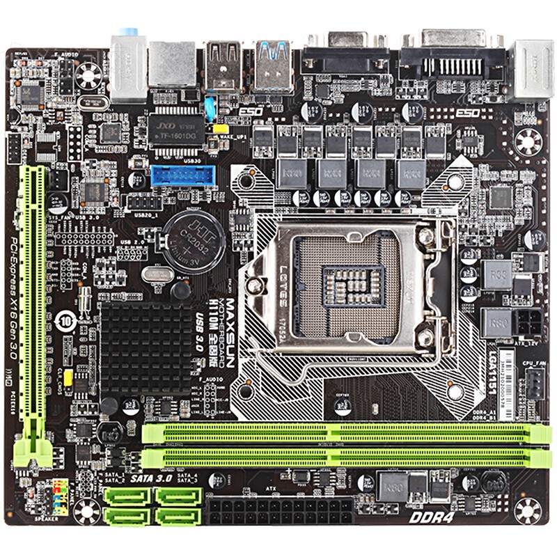 > 铭瑄ms-h110m 全固版 主板( intel h110/lga 1151)原图