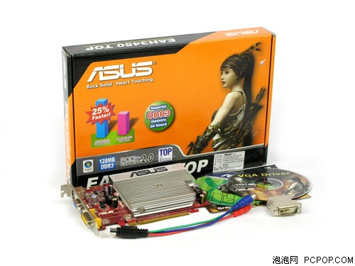 零分贝散热!华硕低端霸主HD3450赏析