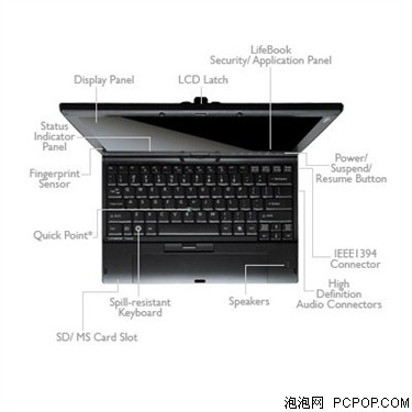 富士通(FUJITSU)LifeBook T2020D1笔记本 