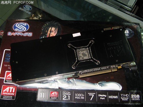 蓝宝石HD5870 2G GDDR5 PCIE(Eyefinity 6 Edition)显卡 