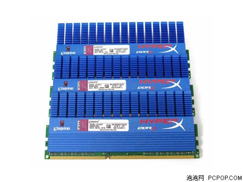 金士顿骇客神条6GB DDR3 1866套装(KHX1866C9D3T1K3/6GX)内存 