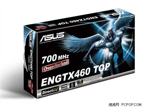 华硕ENGTX460 DirectCU TOP/2DI/768MD5显卡 