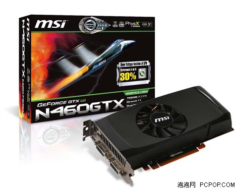 msi微星N460GTX-M2D768D5显卡 