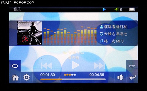 昂达VX580Touch(8G)MP3 