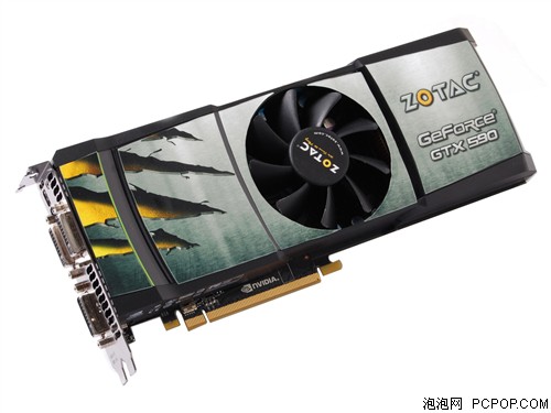 索泰GTX 590 极速版显卡 