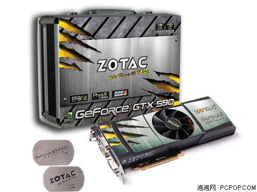 索泰GTX 590 极速版显卡 