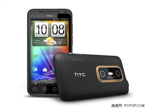 白色版HTC EVO 3D图片