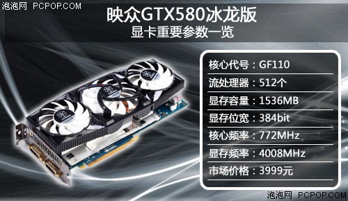 映众GTX580冰龙版显卡 