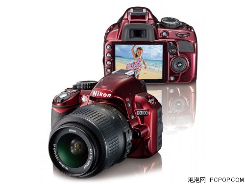 尼康D3100(红色版)数码相机 