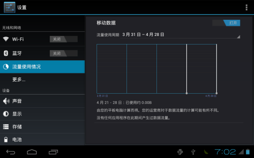 华为MediaPad 3G版平板电脑 