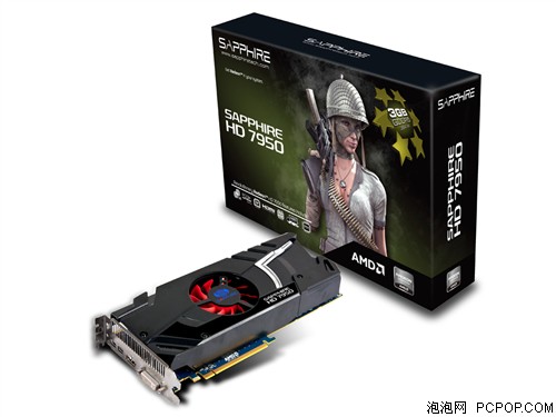 蓝宝HD7950 3G GDDR5 白金版显卡 