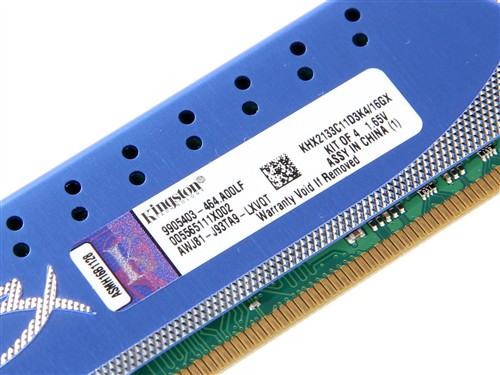 金士顿(Kingston)骇客神条16G DDR3 1600套装(KHX1600C9D3K4/16GX)内存 