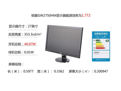 明基(BenQ)GW2750HM液晶显示器 