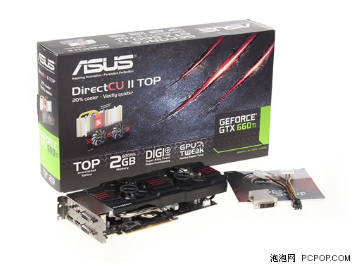 华硕(ASUS)GTX660Ti DCII TOP显卡 