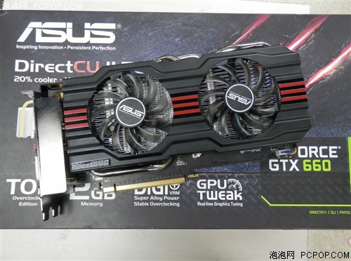 华硕(ASUS)GTX660 DiretCU II TOP显卡 