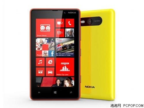 诺基亚Lumia 820 3G手机(黄色)WCDMA/GSM手机 