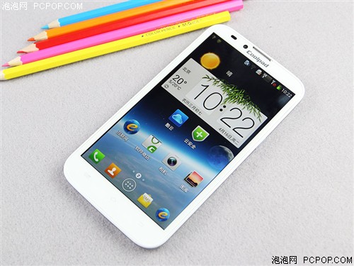 酷派9070+XO 3G手机(白色)CDMA2000/GSM双卡双待双通手机 